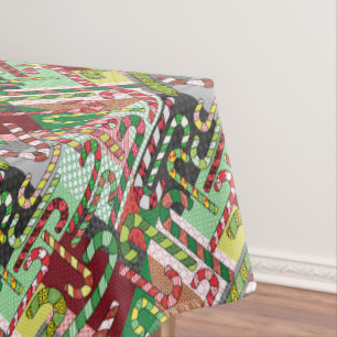 Nappe Motif sucre de canne Patchwork