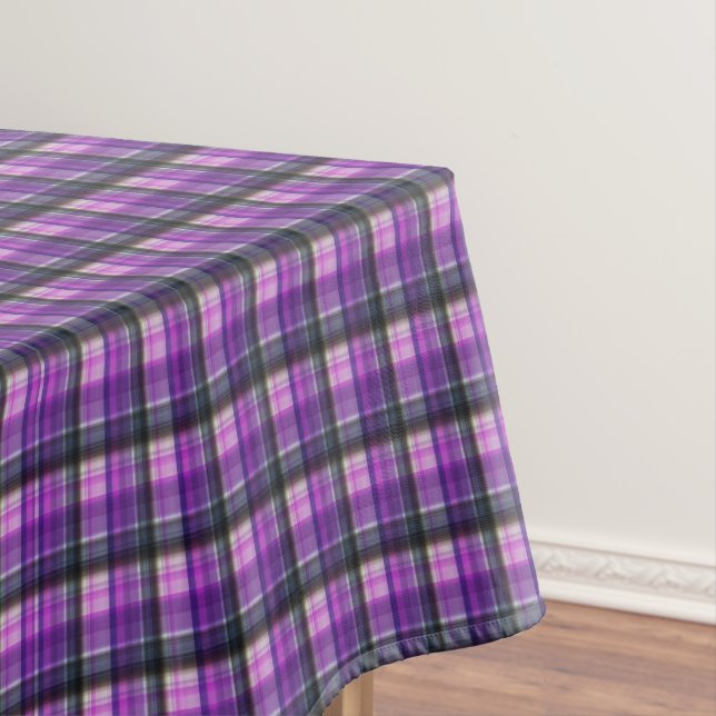 Nappe Motif tartan à carreaux violets, (In Situ)