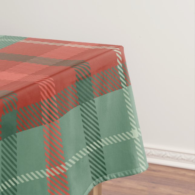 Nappe Motif tartan rouge et vert de Noël (In Situ)