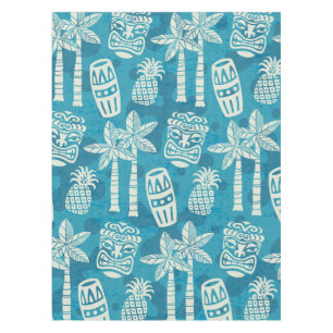 Nappe Motif Tiki Rétro Moderne du Milieu du Siècle