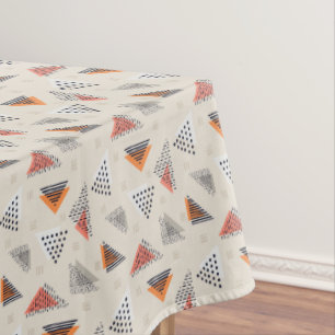 Nappe Motif tiré par la main de triangle géométrique