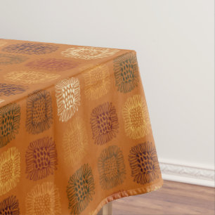 Nappe Motif tiré par la main d'Earthtone de griffonnage