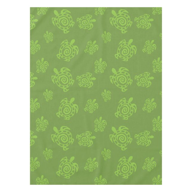 Nappe Motif tourbillonnant Turtle Green (Devant)