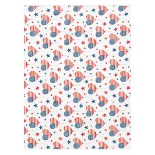 Nappe Motif transparent du 4 juillet patriotique sur un
