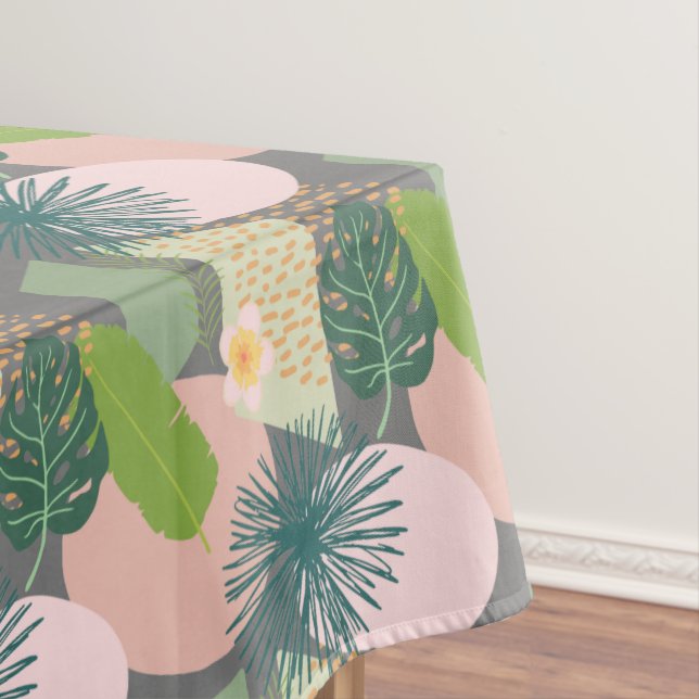 Nappe Motif tropical Abstrait moderne (In Situ)