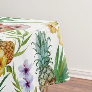 Nappe Motif tropical d'ananas d'aquarelle de thème
