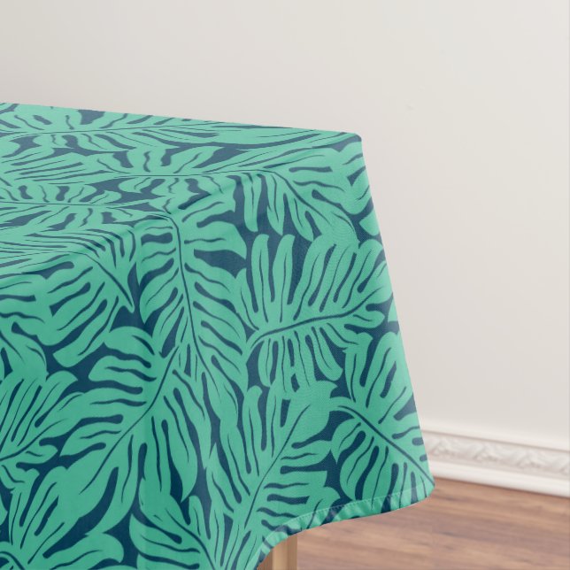 Nappe Motif tropical de feuille de Monstera (In Situ)