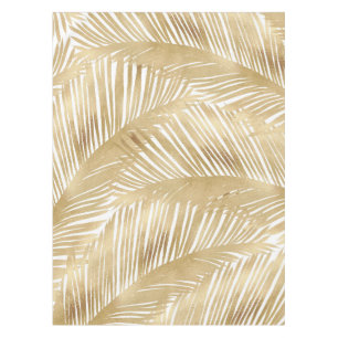 Nappe Motif Tropical de feuille d'or moderne