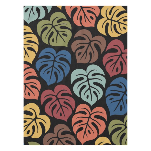 Nappe Motif tropical Monstera (Devant)