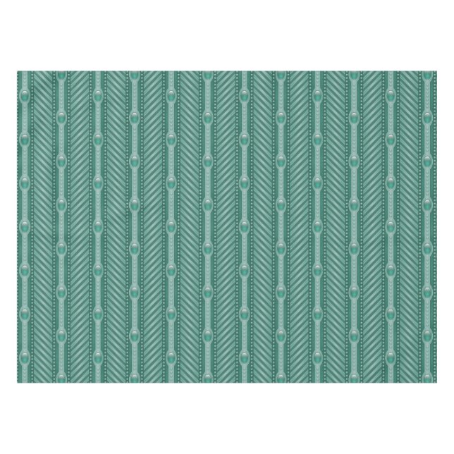 Nappe Motif turquoise ornemental (Devant (Horizontal))