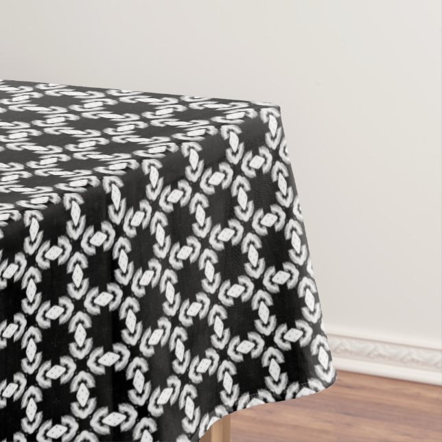 Nappe Motif urbain moderne noir et blanc (In Situ)
