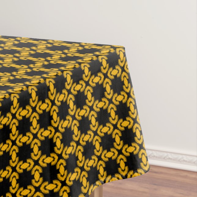 Nappe Motif urbain moderne noir et jaune (In Situ)