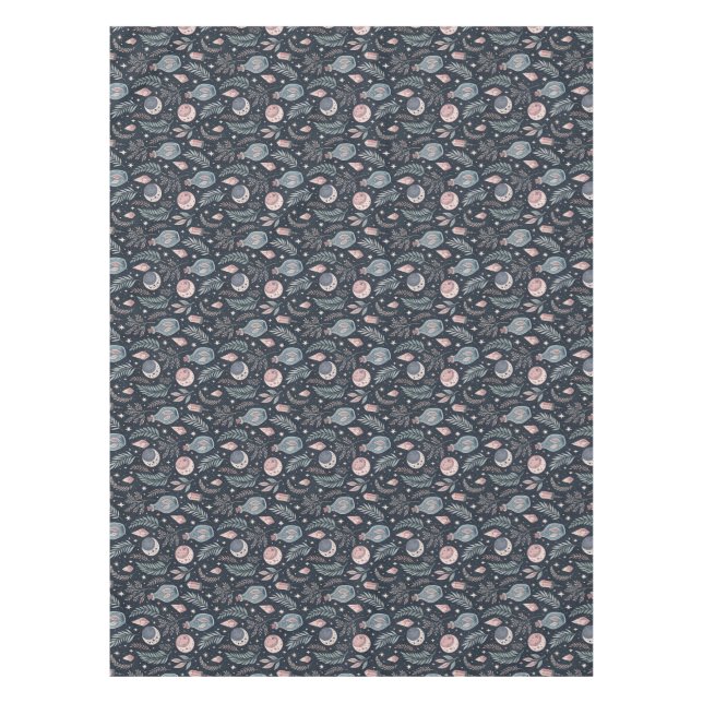 Nappe Motif végétal céleste mystique (Devant)