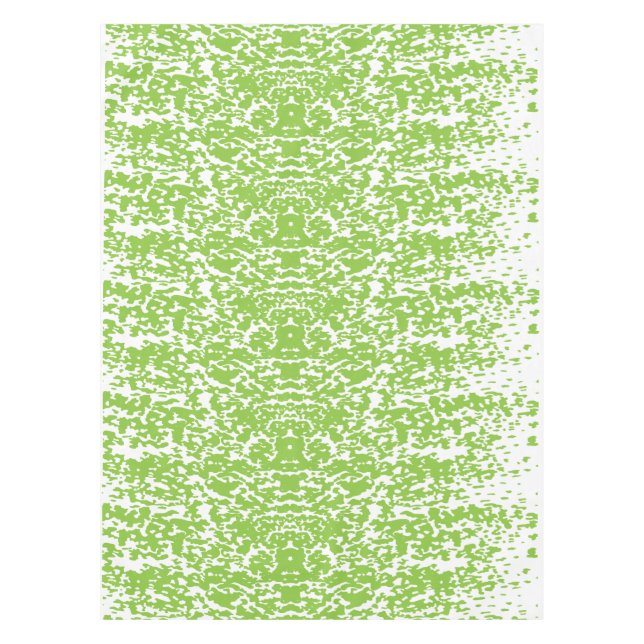 Nappe Motif Vert Citron Grunge - Décoration Abstraite d' (Devant)