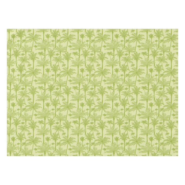 Nappe Motif vert de palmiers (Devant (Horizontal))