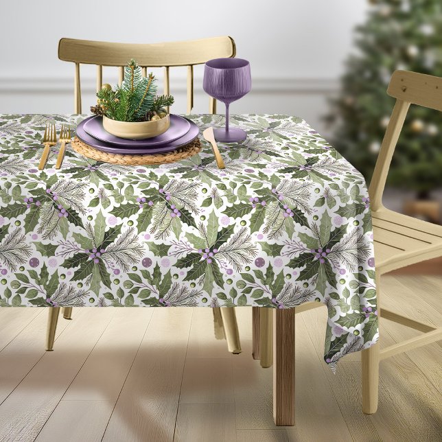 Nappe Motif vert pourpre n° 17 ID1009 (Créateur téléchargé)