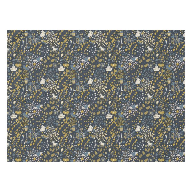 Nappe Motif vintage abstrait (Devant (Horizontal))