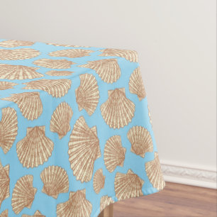 Nappe Motif vintage de coquillage de style