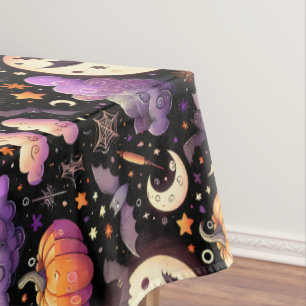 Nappe Motif Whimsical Halloween Night Sky