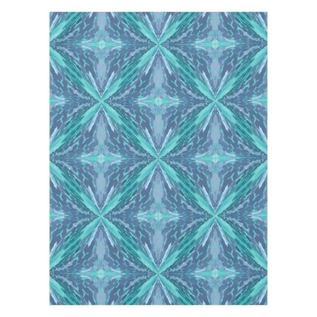 Nappe Motif X Turquoise pointillé (Devant)
