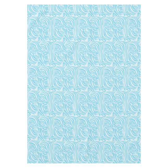 Nappe Motif Zèbre Bleu (Devant)