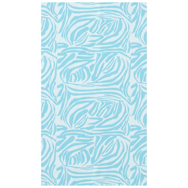 Nappe Motif Zèbre Bleu (Devant)