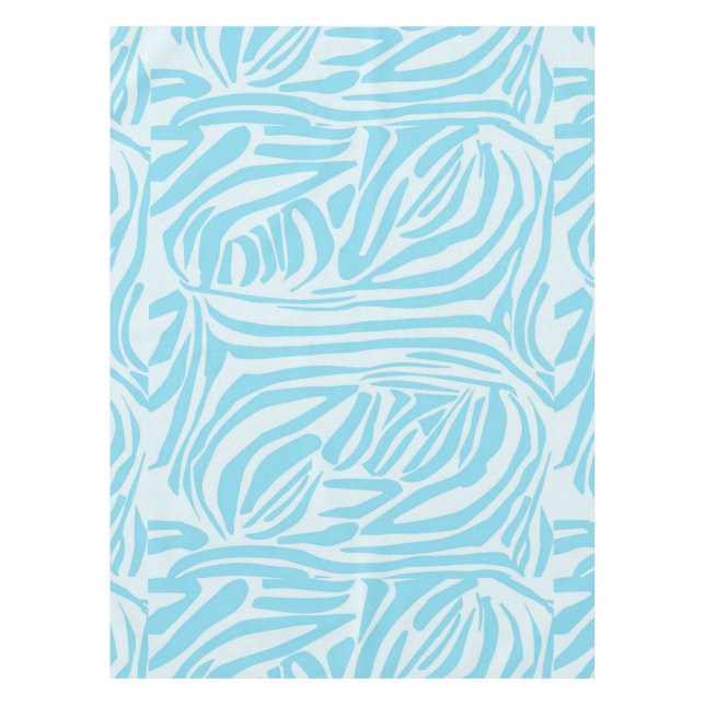 Nappe Motif Zèbre Bleu (Devant)