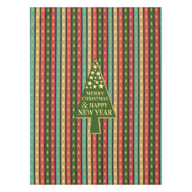 Nappe Motifs de Noël - Design élégant et chic (Devant)