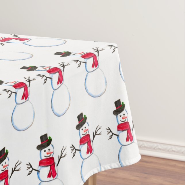 Nappe Motoneige aquarelle Festive Xmas mignon hiver (In Situ)