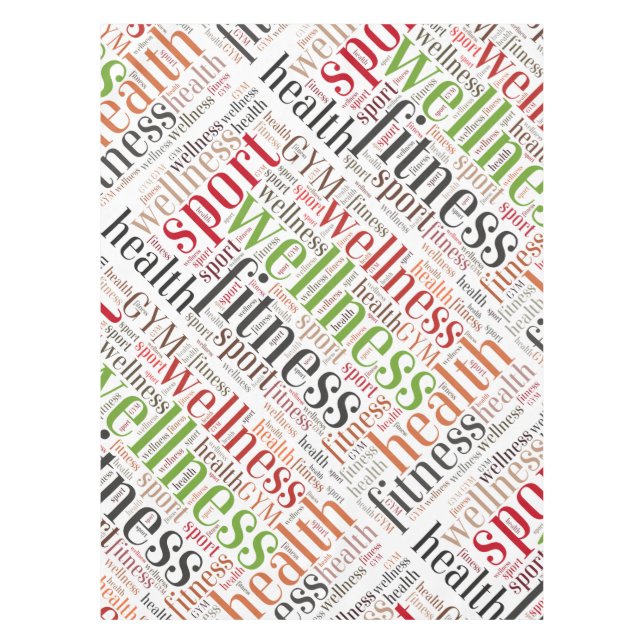 Nappe Mots fitness (Devant)