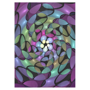 Nappe Mouvements colorés Abstrait Trippy Fractal Art