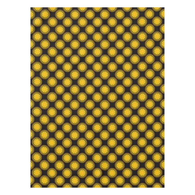 Nappe Nappe, Fleur Kaleidoscope Jaune Orange (Devant)