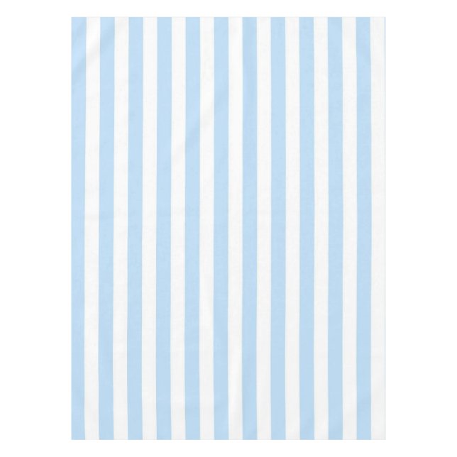 Nappe Nautical Chic Pastel Blue Stripes Pattern Spring (Devant)