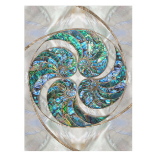 Nappe Nautilus Shell - Abalone et Pearl