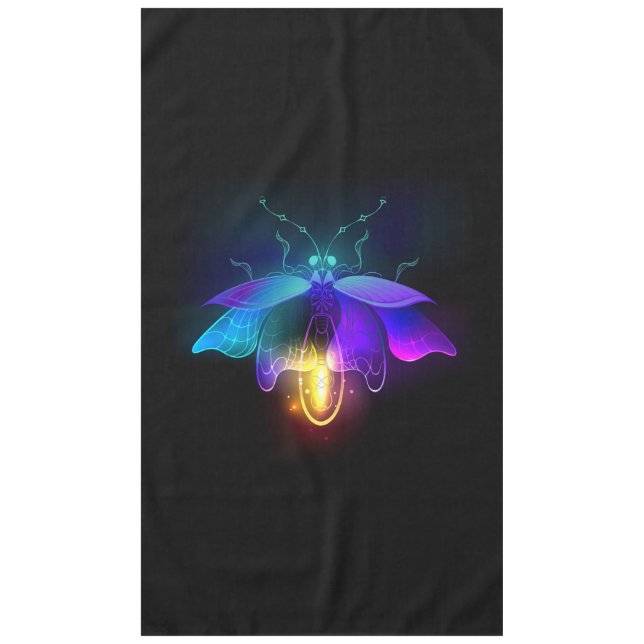 Nappe Neon Firefly sur noir (Devant)