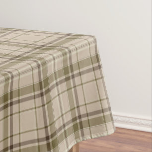 Nappe No. de brun de plaid de tartan, beige et vert 59