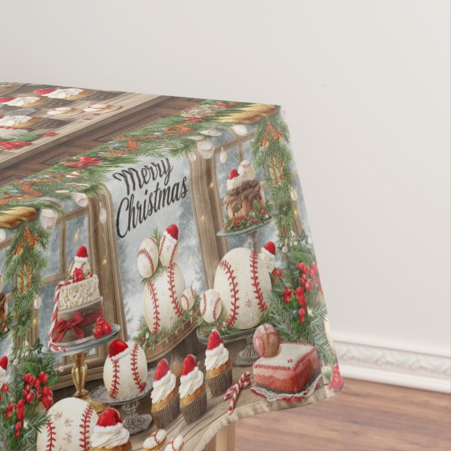 Nappe Noël de baseball thème pour le joueur (In Situ)