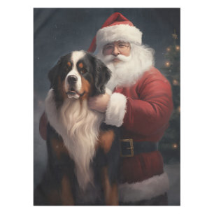 Nappe Noël festif du chien de montagne bernois du Père N