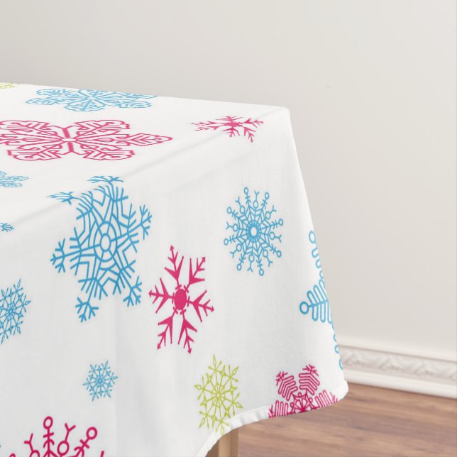 Nappe Noël Fêtes Motif de neige (In Situ)