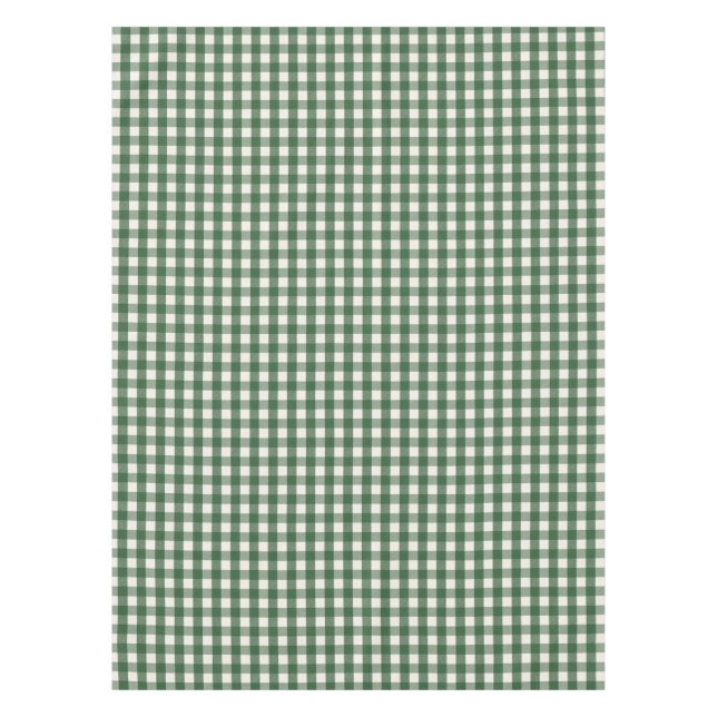 Nappe Noël Gingham Vert Pin (Devant)