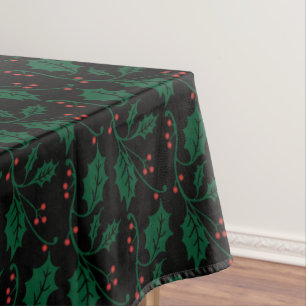 Nappe Noël Holly dans Festive Green