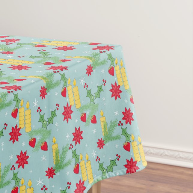 Nappe Noël, motif du nouvel an. (In Situ)
