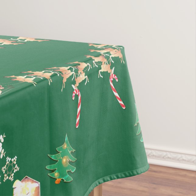 Nappe Noël Père Noël et Reindeer (In Situ)