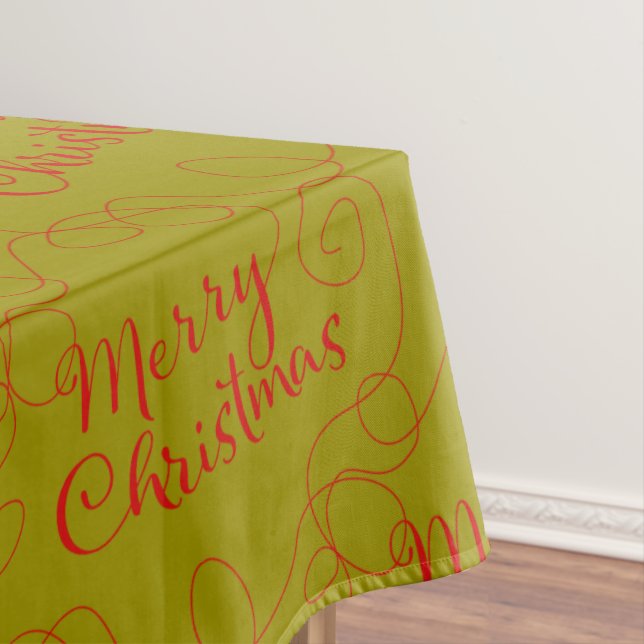 Nappe NOËL rouge sans couture motif avec LIGNES (In Situ)