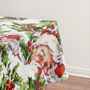 Nappe Noël vintage de père du père noël