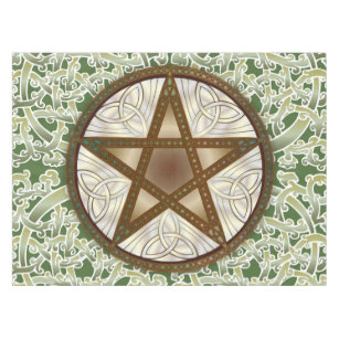Nappe Noeuds celtiques et pentagramme 3 - Tissu de table