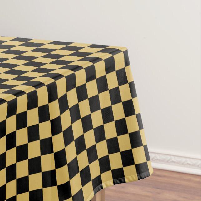Nappe Noir et jaune embrumé à carreaux (In Situ)