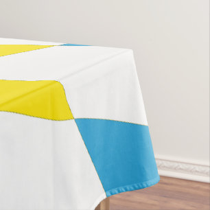 Nappe Noir rouge jaune Bavaria Motif Drapeau Diamant