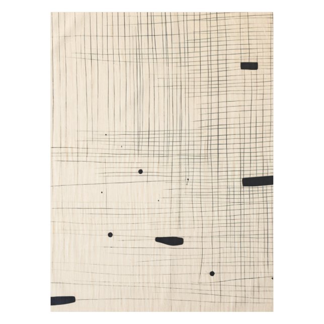 Nappe Noir simple et beige japonais (Devant)