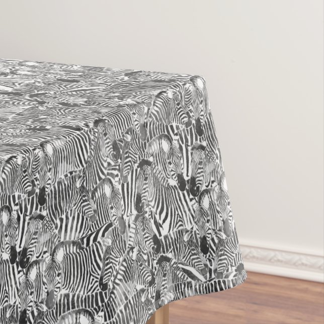 Nappe noire et blanche de rayure de zèbre (In Situ)